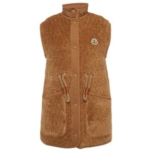 Moncler Women's Tan Fleece Vest